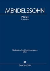 Paulus op.36, Klavierauszug, deutscher Text