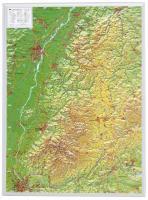 Schwarzwald, Reliefkarte, Klein. Black Forest
