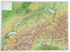 Schweiz, Reliefkarte, Gro&szlig;. Switzerland