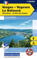 K&uuml;mmerly+Frey Outdoorkarte Vogesen / Vosges, Le Hohneck 1:35.000