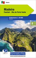 K&uuml;mmerly+Frey Outdoorkarte Madeira 1:40.000