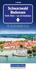 K&uuml;mmerly+Frey Strassenkarte Schwarzwald, Bodensee 1:200.000