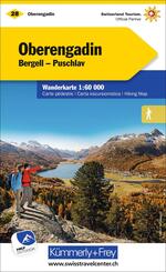 K&uuml;mmerly+Frey Wanderkarte 28 Oberengadin 1:60.000