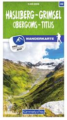 K&uuml;mmerly+Frey Wanderkarte 32 Hasliberg, Grimsel 1:40.000