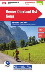 K&uuml;mmerly+Frey Velokarte 22 Berner Oberland Ost, Goms 1:60.000