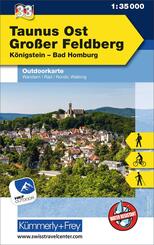 K&uuml;mmerly+Frey Outdoorkarte Deutschland 33 Taunus Ost, Grosser Feldberg 1:35.000