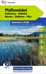 K&uuml;mmerly+Frey Outdoorkarte Deutschland 28 Pfaffenwinkel 1:35.000