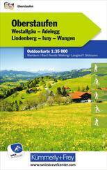 K&uuml;mmerly+Frey Outdoorkarte Deutschland 55 Oberstaufen 1:35.000