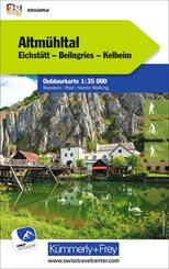 K&uuml;mmerly+Frey Outdoorkarte Deutschland 38 Altm&uuml;hltal 1:35.000