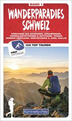 K&uuml;mmerly+Frey Wanderf&uuml;hrer Wanderparadies Schweiz