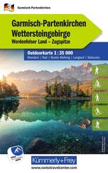 K&uuml;mmerly+Frey Outdoorkarte Deutschland 3 Garmisch-Partenkirchen, Wettersteingebirge 1:35.000