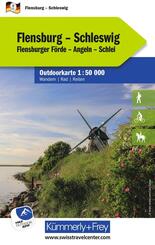 K&uuml;mmerly+Frey Outdoorkarte Deutschland 9 Flensburg, Schleswig 1:50.000