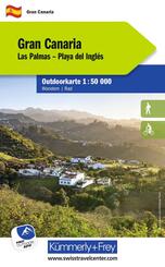K&uuml;mmerly+Frey Outdoorkarte Gran Canaria 1:50.000