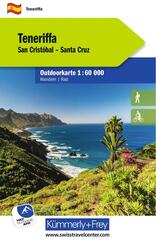 K&uuml;mmerly+Frey Outdoorkarte Teneriffa 1:60.000