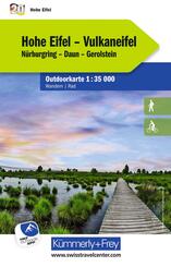 K&uuml;mmerly+Frey Outdoorkarte Deutschland 20 Hohe Eifel, Vulkaneifel 1:35.000