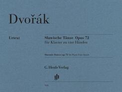 Slawische T&auml;nze op. 72 f&uuml;r Klavier zu vier H&auml;nden