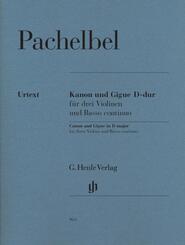 Pachelbel, Johann - Kanon und Gigue D-dur f&uuml;r drei Violinen und Basso continuo