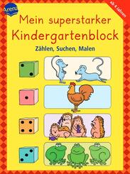 Mein superstarker Kindergartenblock - Z&auml;hlen, Suchen, Malen
