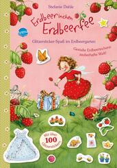 Erdbeerinchen Erdbeerfee - Glitzersticker-Spa&szlig; im Erdbeergarten