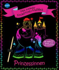 Mein sch&ouml;nster Krickel-Kratz-Malblock. Prinzessinnen