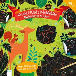 Krickel-Kratz-Malbilder - Zauberhafte Sticker