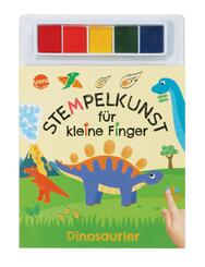 Stempelkunst f&uuml;r kleine Finger. Dinosaurier