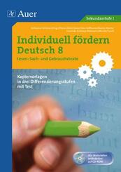 Individuell f&ouml;rdern Deutsch 8 Lesen Sach- und Gebrauchstexte