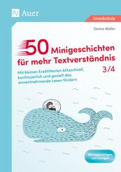 50 Minigeschichten f&uuml;r mehr Textverst&auml;ndnis 3/4