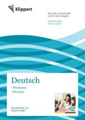 Deutsch 1/2, Wortarten - Der Satz