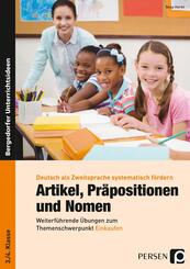 Artikel, Pr&auml;positionen und Nomen - Einkaufen 3/4