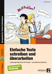 Einfache Texte schreiben und &uuml;berarbeiten