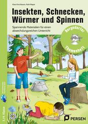 Insekten, Schnecken, W&uuml;rmer und Spinnen