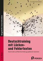 Deutschtraining mit L&uuml;cken- und Fehlertexten