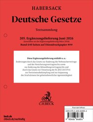 Deutsche Gesetze  205. Erg&auml;nzungslieferung