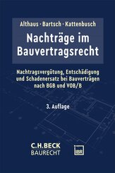 Nachtr&auml;ge im Bauvertragsrecht