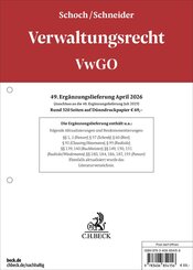 Verwaltungsrecht VwGO  49. Erg&auml;nzungslieferung