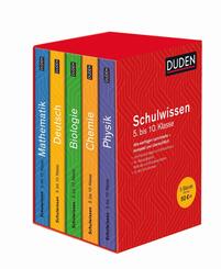 Duden Schulwissen 5. bis 10. Klasse (5 B&uuml;cher, Schuber gerissen)