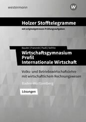 Holzer Stofftelegramme Baden-W&uuml;rttemberg - Wirtschaftsgymnasium