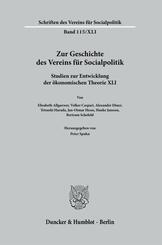 Zur Geschichte des Vereins f&uuml;r Socialpolitik.