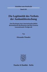 Die Legitimit&auml;t des Verbots der Auslandsbestechung