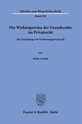 Die Wirkungsweise der Grundrechte im Privatrecht