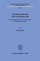 Gerichtswettbewerb und Gerichtssprache