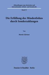Die Erf&uuml;llung des Mindestlohns durch Sonderzahlungen