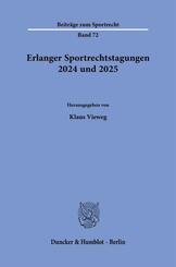 Erlanger Sportrechtstagungen 2024 und 2025