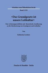 "Das Grundgesetz ist unsere Leitkultur"