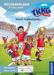 TKKG Junior, B&uuml;cherhelden Erstes Lesen, Tatort Fu&szlig;ballplatz