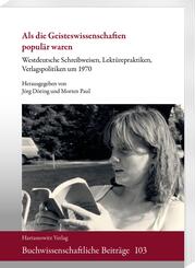 Als die Geisteswissenschaften popul&auml;r waren