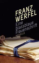 Eine blassblaue Frauenschrift