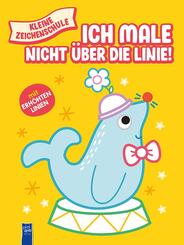 Kleine Zeichenschule - Ich male nicht &uuml;ber die Linie (gelb)