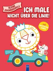 Kleine Zeichenschule - Ich male nicht &uuml;ber die Linie (rot)